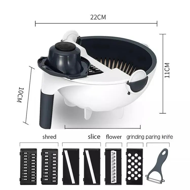 9-in-1 Multifunctional Vegetable Cutter & Mandoline.