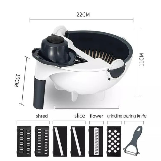 9-in-1 Multifunctional Vegetable Cutter & Mandoline.