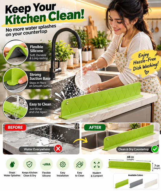Kitchen Sink Splash Guard – Keep Your Countertop Drier