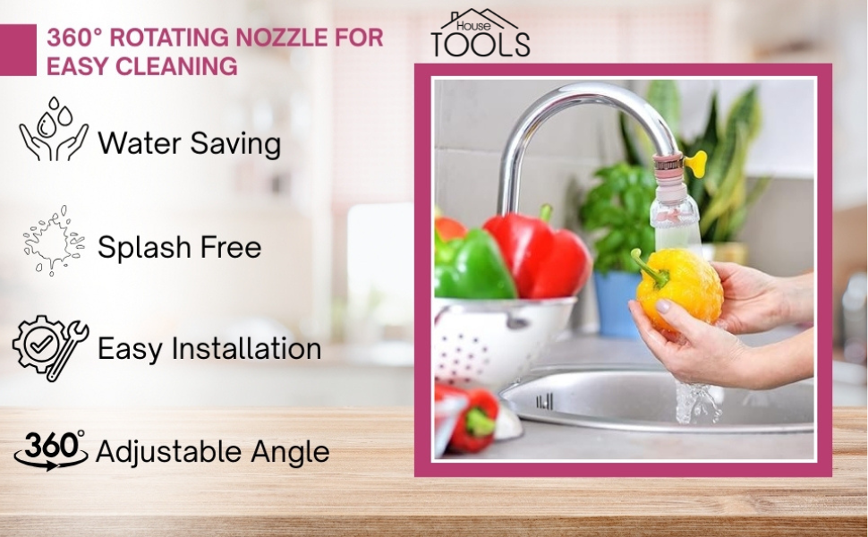 Water Saving Movable Sink Faucet Expandable.